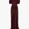Isabella gown in burgundy