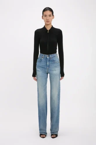 Julia jean in mid blue wash