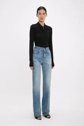 Julia jean in mid blue wash