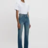 Julia stretch jean in mid blue
