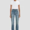 Julia stretch jean in worn blue wash