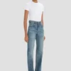 Julia stretch jean in worn blue wash