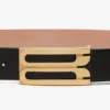Jumbo dorian belt in black leather