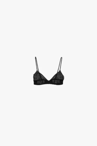 Lace bra in black