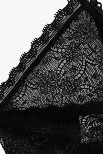 Lace bra in black