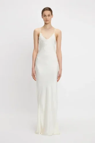 Lace cami dress in ivory