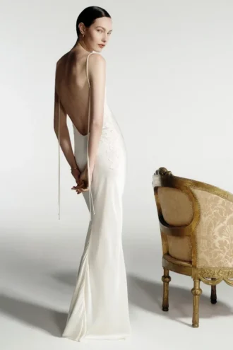 Lace cami dress in ivory