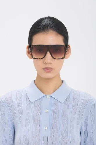 Layered mask frame in havana