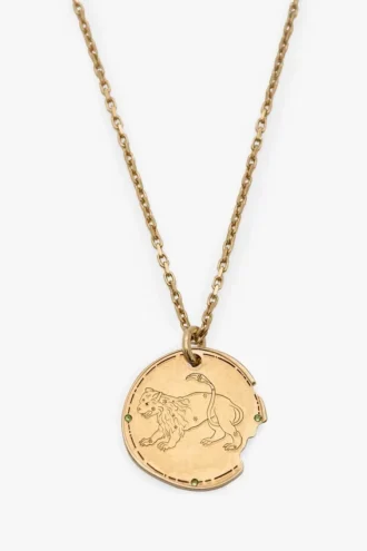 Leo zodiac necklace