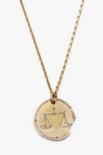Libra zodiac necklace