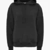 Logo embroidered hoodie in black