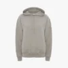 Logo embroidered hoodie in grey marl