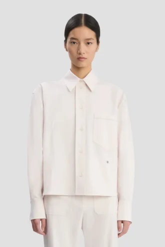 Long sleeve shirt in bone