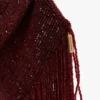 Manhattan beaded pouch in burgundy