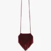 Manhattan beaded pouch in burgundy