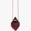 Manhattan beaded pouch in burgundy