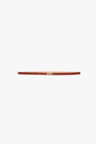 Micro dorian belt in tan leather