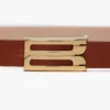 Micro dorian belt in tan leather