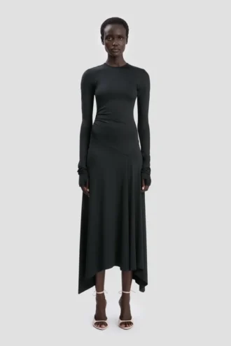 Midi dress in black