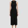 Mira midi dress in black