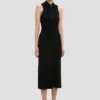 Mira midi dress in black