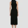 Mira midi dress in black