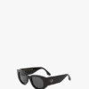 Monogram detail sunglasses in black