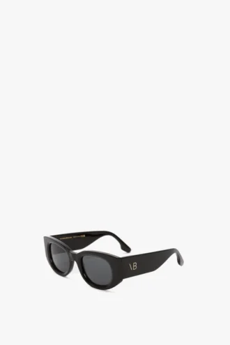 Monogram detail sunglasses in black