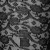 Monogram lace tights in black