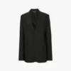 Notched lapel jacket in black