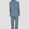 Notched lapel jacket in cloud blue