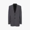Notched lapel jacket in flint