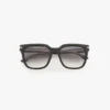 Oversized acetate sunglasses in black