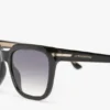 Oversized acetate sunglasses in black