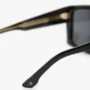 Oversized flat top frame in black