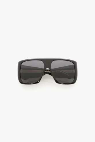 Oversized soft square acetate frame in black