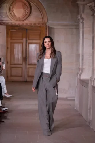 Sculptural sleeve jacket in nickel