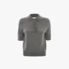 Polo top in grey marl