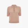 Polo top in pale rose