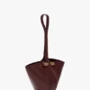 Portofino dia clutch in burgundy leather