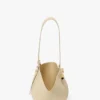 Portofino dia clutch in ivory leather
