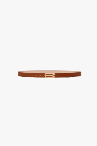 Regular dorian belt in tan smooth leather