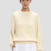 Relaxed fit jumper in ivory