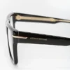 Sculpted flat top frame in black