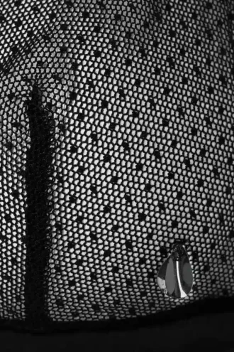 sequin detail mesh bra in black 2 330x495 - Sequin detail mesh bra in black