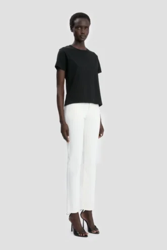 Shrunken fit t-shirt in black