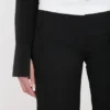 Side panel trouser in black