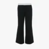 Side panel trouser in black