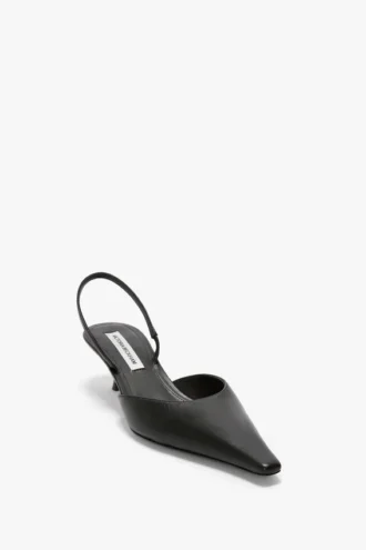 Sloane halter back 45 in black leather