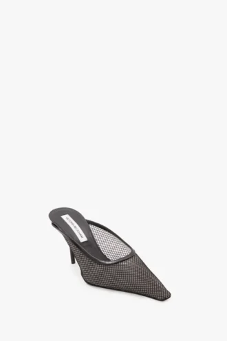 Sloane stiletto mule 75 in black mesh